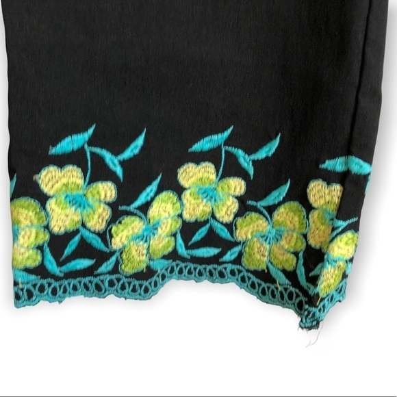 Cache embroidery floral trousers pants - Picture 4 of 6